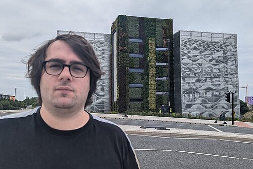 Paul Edgeworth outside the Riverside car park