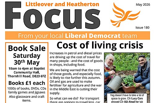 May 2026 Littleover and Heatherton Focus newsletter Front Page