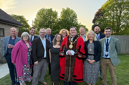Attendees of the mayor-making ceremony