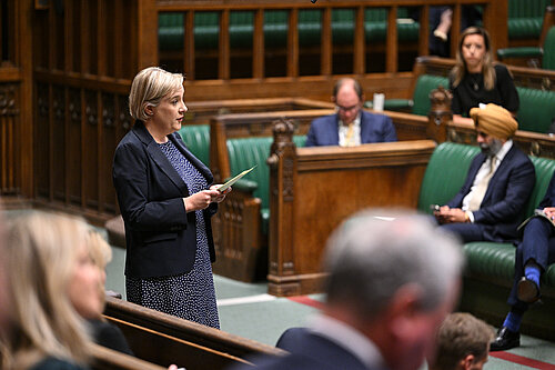 Lisa Smart MP speaking in Parliament © House of Commons