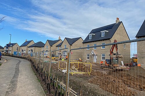 New housing being built