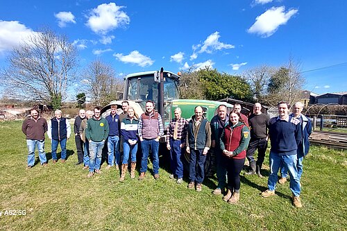 Danny with farmers