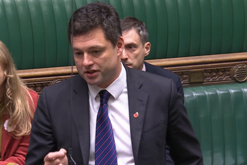 Chris in Parliament