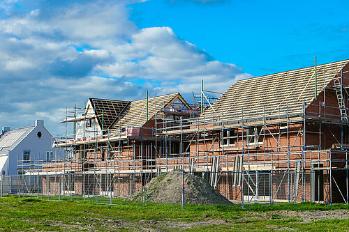 Houses being built