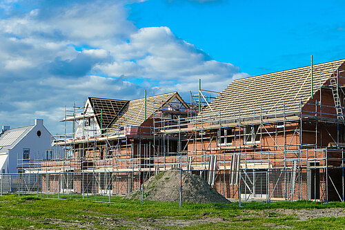 Houses being built