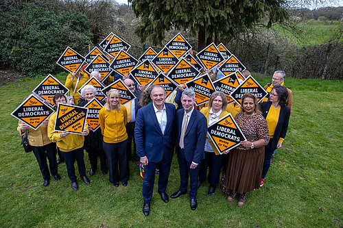 Ed Davey and Will Forster
