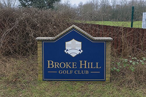 Broke Hill Golf Club sign