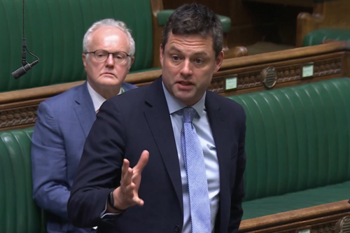 chris in parliament
