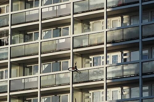 Photo of an apartment block