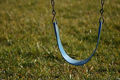 abandoned swing