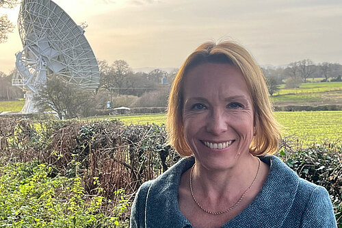 Helen Morgan MP at the Knockin telescope