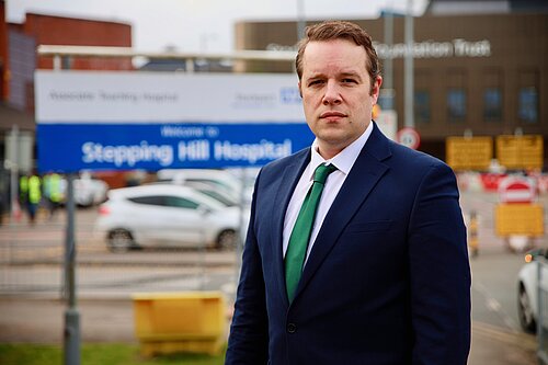 Tom at Stepping Hill Hospital