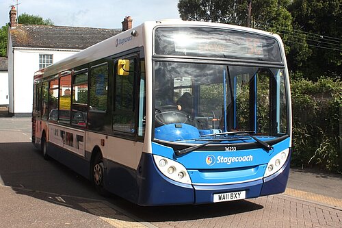 A Stagecoach bus in Devon