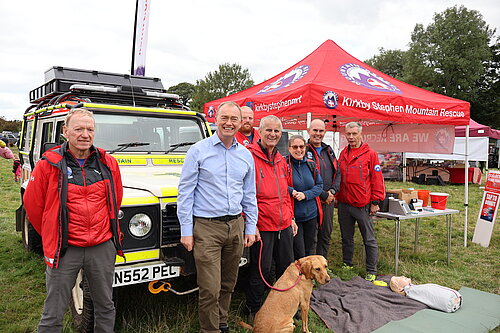 Tim with Kirkby Stephen Mountain Rescue Team
