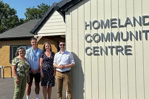 Move More & Cllr Stanley outside community centre