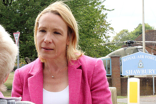 Helen Morgan at RAF Shawbury