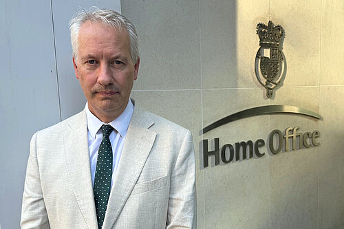 Gideon Amos at the Home Office