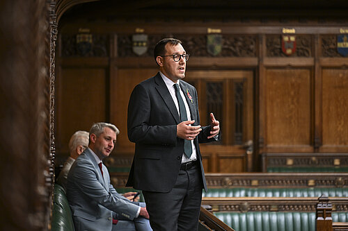 Tom Gordon MP in the house of commons