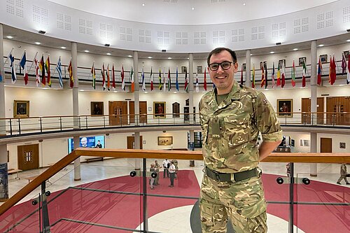 Tom Gordon MP in army uniform