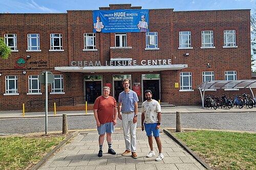 North Cheam Cllrs at Cheam Leisure Centre