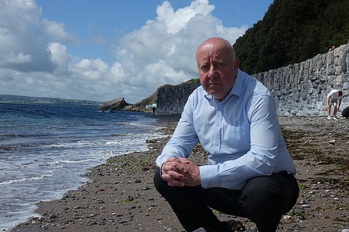 Steve at Meadfoot Beach.