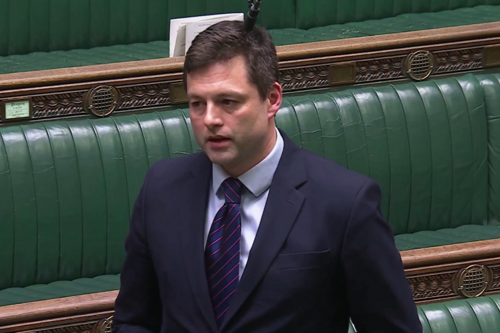 chris in parliament