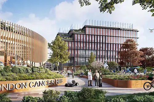 London Cancer Hub mockup