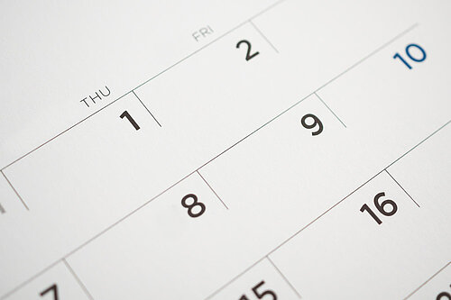 A calendar.
