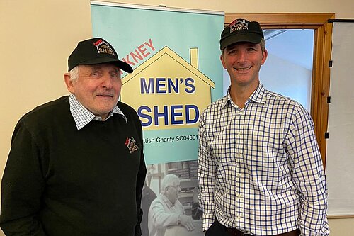 Liam with community organisation 