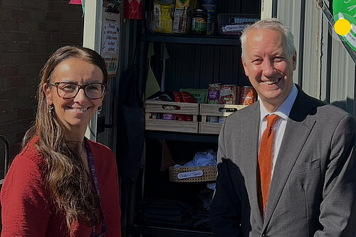 Claire Naylor and Gideon Amos MP