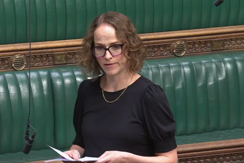 Alison speaking in the Commons