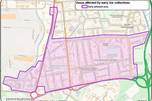 Air show bin collections