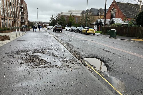 Image of a pothole