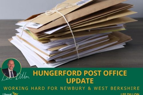 Lee Dillon MP seeks assurances over future of Hungerford Post Office services