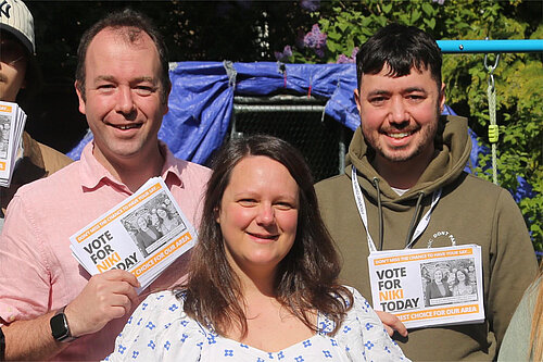 Cllr Mark Roberts, Cllr Niki Meerman and Cllr Joe Barratt 